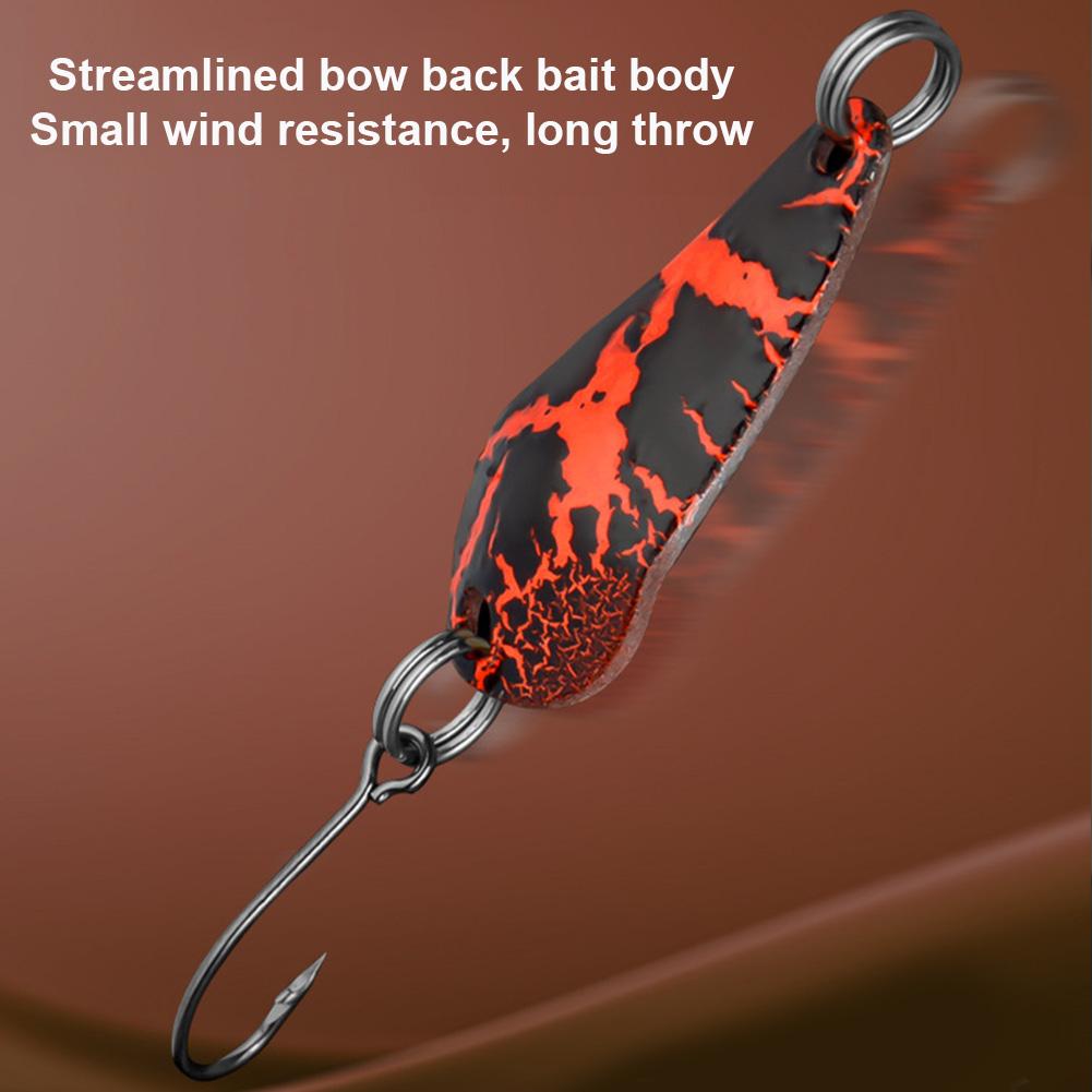 5pcs 3g Spinner Spoon Fishing Lure Metal Rotating Sequins Artificial Hard Bait Wobbler for Trout Bass Perch
