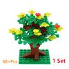 Bausteine Baum Blume Sets Stadt Pflanze Garten Bonsai Wald Natürliche Stadt Straßenansicht Park Dschungel MOC Modell Spielzeug Für Kinder