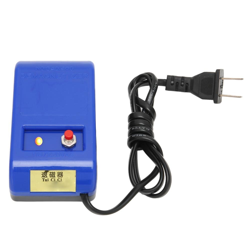 Blauer Kunststoff Uhren Entmagnetisierer 110V/220V Duale Spannung Entmagnetisierungswerkzeug Mechanische Uhr