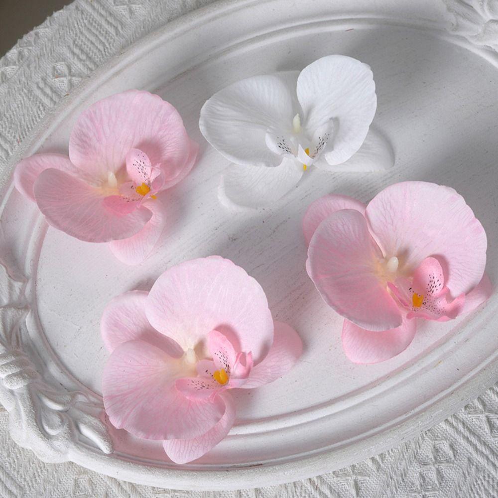 Headdress Simulated Flower Handmade Accessories Butterfly Orchid Flower Earring   Women