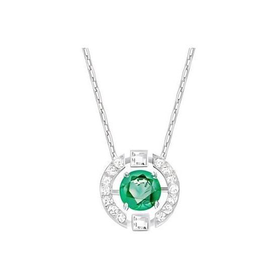 Swarovski Una Beating Heart Crystal Necklace Women necklace Green 5496308 Box+Shopping Bag