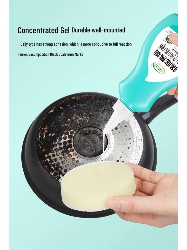 Pot Bottom Black Stain Cleaner Gel for Cast Iron & Stainless Steel Cookware