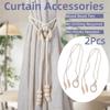 2Pcs Minimalist Macrame Curtain Tiebacks Handcrafted Boho Curtain Tiebacks  Farmhouse Decor