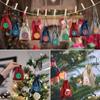 24pcs Christmas Linen Bag Drawstring Bag Set Party and Gathering Gift Box Cosmetics Jewelry Candy Packaging and Storage Bag