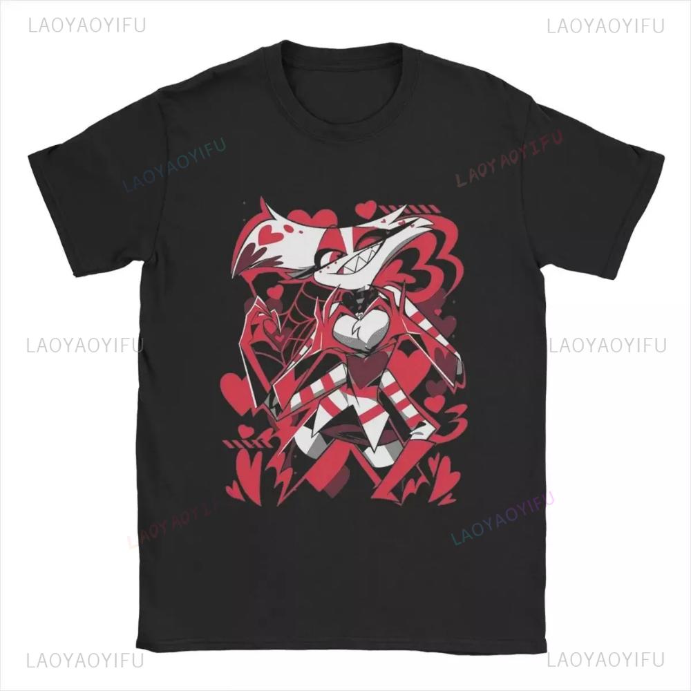 Hazbins Hotels Common Design Social Club Printed Comfortable Personality Novelty Trending Clothes High Quality Cotton Trending