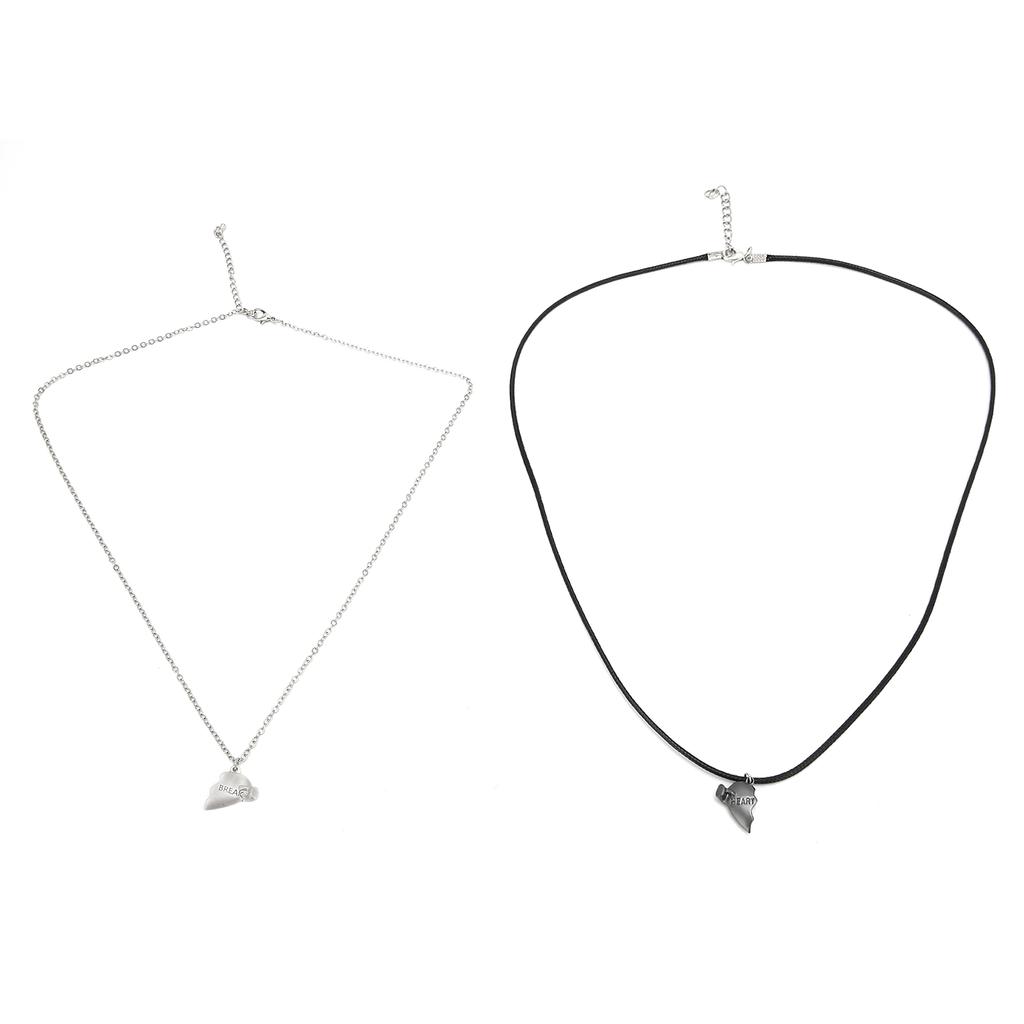 Couple Love Pendant Necklaces Magnetic Matching Necklace Heart Couples Jewelry for Women Men