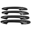 8pcs Car Door Handle Cover Carbon Fiber Style Intelligent Hole Replacement for Mazda CX-4 2013-2015