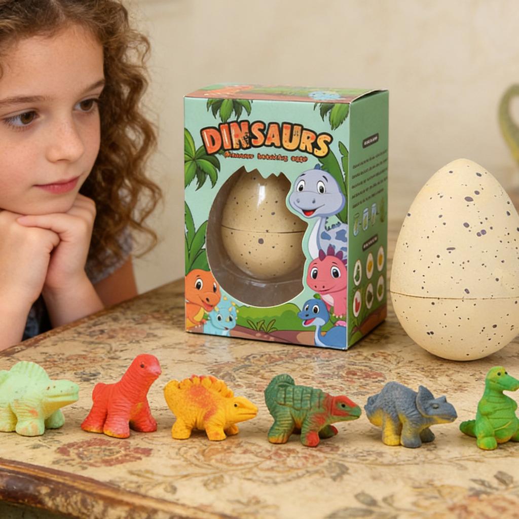 Dinosaur Egg Soaking In Water Expands - A Toy For Boys And Girls; Water-soaked And Hatching Dinosaur Egg  (random).