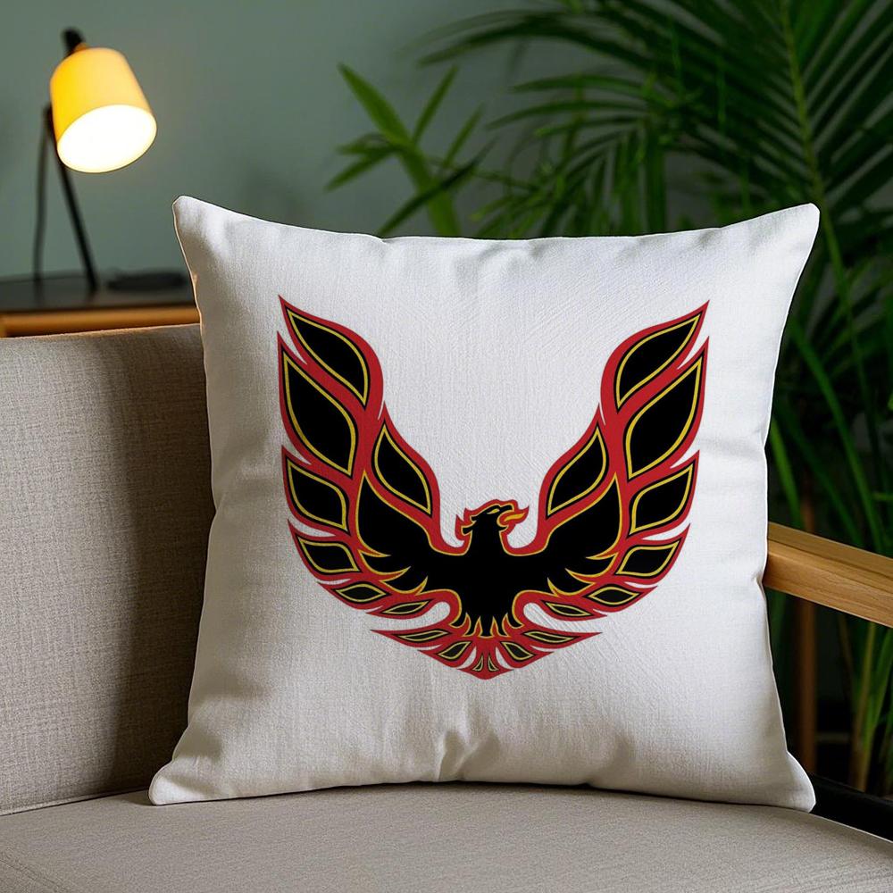 Golden P-Pontiac Cushion Cover Plush Fabric Soft Double-Sided Printed Sofa Pillow Case Colorfast Home Decor Gift