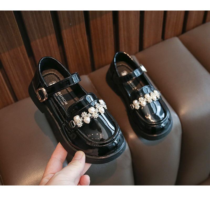 Girls' Princess Shoes Spring and Autumn New Soft Soles Non-slip British Fashion Large Children Sports Casual Leather Shoes