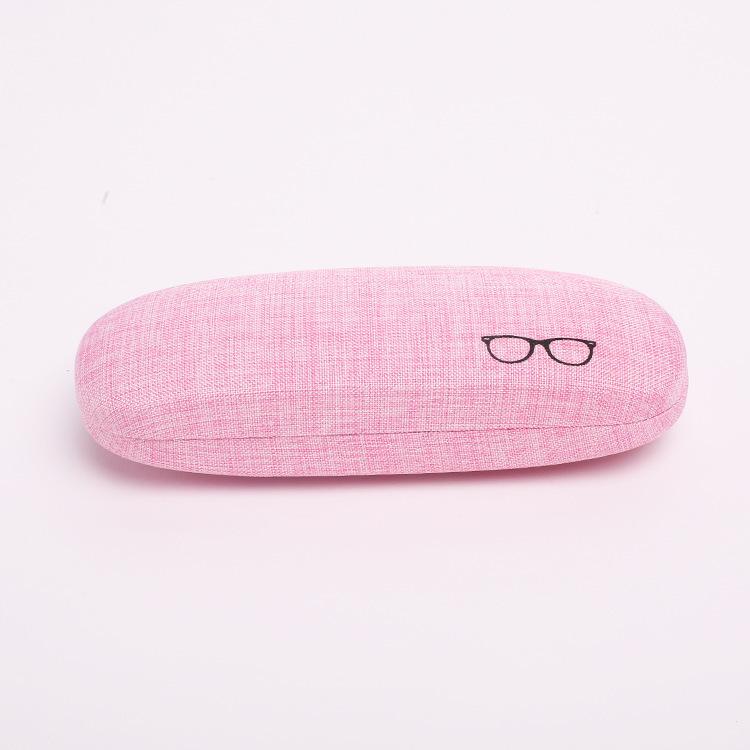 Hard Shells Case Metal Eyeglasses Case Sunglasses Case Linen Fabric For Store In Handbags Outdoor Activities Daily Use