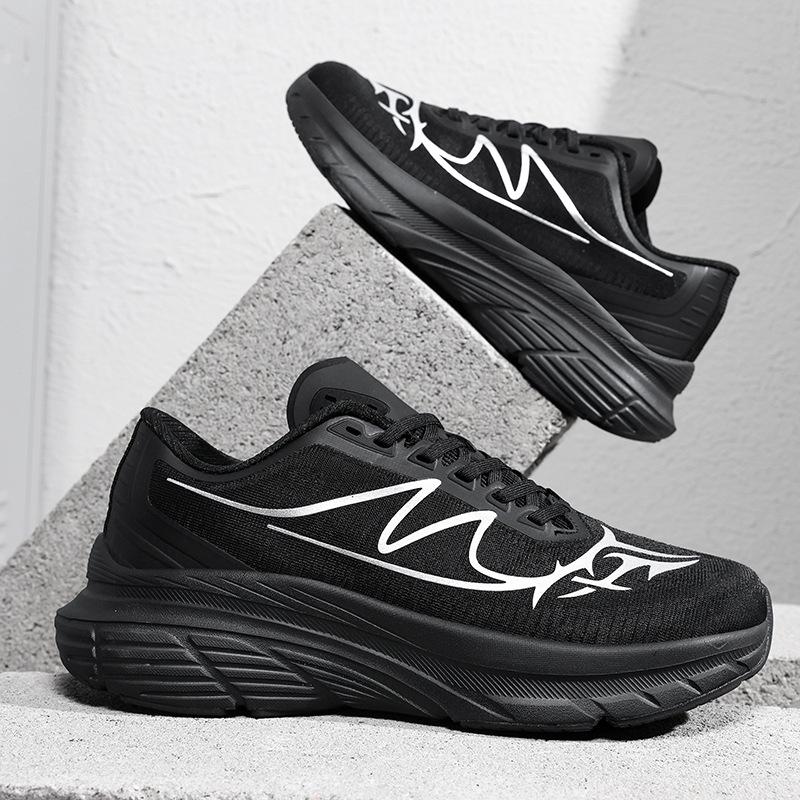 Men's Wide Toe Box Shock Absorbing Running Shoes - Comfortable, Large Size, Mesh, Wide Fit Sports Shoes for Spring/Summer 2026