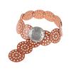 Western Style Disc Belt Y2K Wide Disc Belt Y2K Hollow Disc Belt Hollow Belt  for Women
