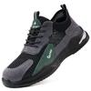 Fashion Fashion Sports Shoes Summer Work Puncture-Proof Safety Shoes Men Steel Toe Shoe Breathable 10kv Insulated Protective Men Shoes