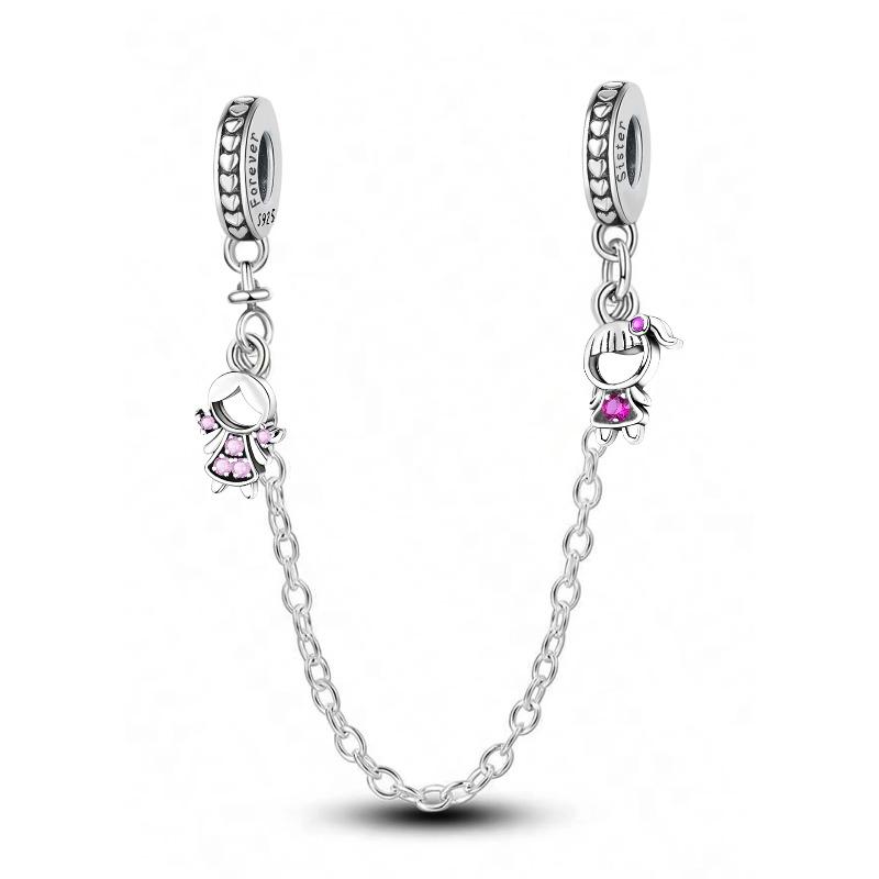 Fit Pan Original Bracelets Flower Family Pink Cake Star Love Heart Series Copper Charms Beads Diy Birthday Jewelry Gift