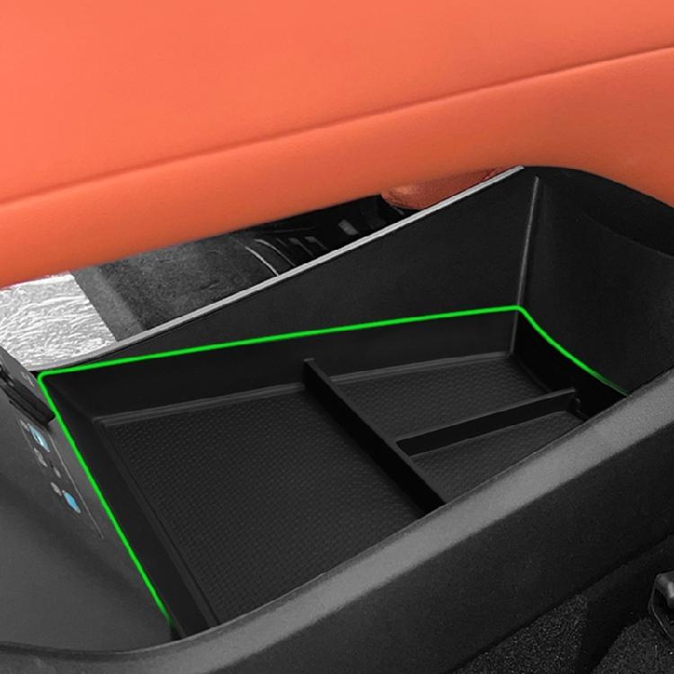 Lower Console Tray Insert for Car Storage, Sectioned Console Bin with Grip Pattern for Phone, Cards, Coins, and Small Items for Daily Use
