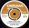 7-Zoll-Schallplatte MOODY BLUES Nights In White Satin Cities DM161 Deram 1967 UK Pop Gebraucht