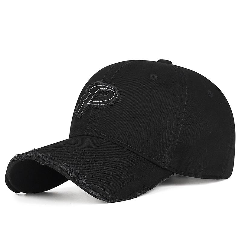 Hole Embroidered Letter Baseball Cap Unisex Cap Outdoor Sports Sunscreen Sun Hat