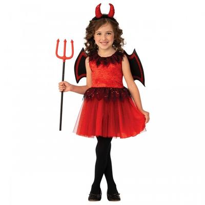 Conjunto de fantasia de diabo para meninas