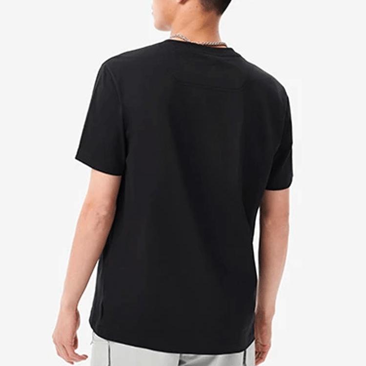 Li Ning Trendy Comfortable Versatile Fashion Design Short Sleeve Simple Breathable Long Pants Casual Sports Suit Unisex Suit Black AHSUB33-1+AYKU691-1