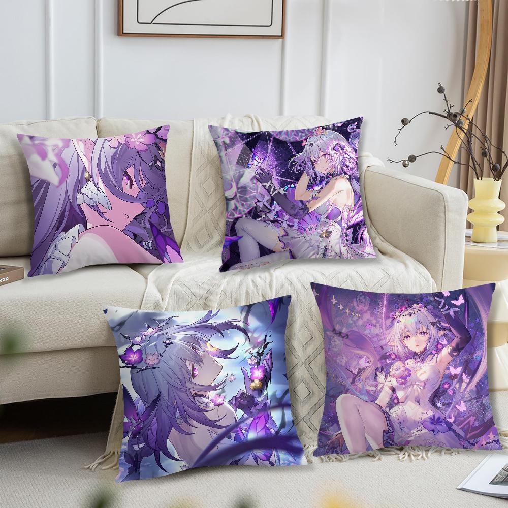 Castorice Game Honkai Star Rail Cushion Cover Cushion Room Bedroom Headboard Sofa Living Backrest Nap Time Pillow Case