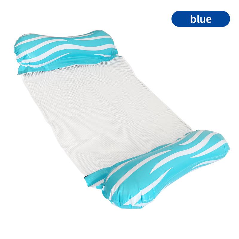 Double-Use Floating Lounge: Foldable Hammock, Net Backrest & Sofa