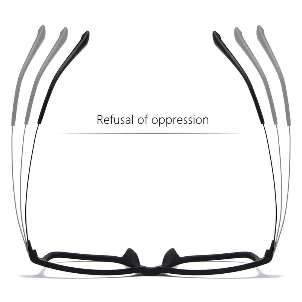 High Quality Ultra Light Square Comfortable Large Eyeglasses Pure Titanium Fashion Optical Prescription Glasses Frame Men