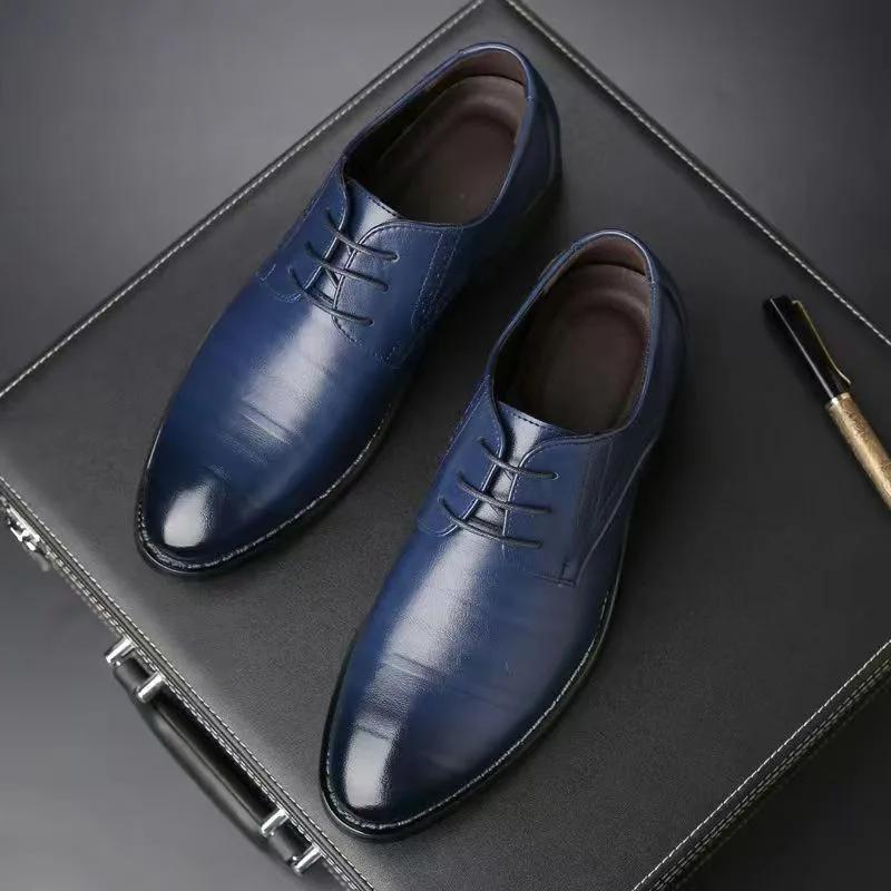 Klasické Pánske Spoločenské Topánky Špicatá Špička Mäkká Podrážka Business Casual Pánske Formálne Topánky Pánske Kancelárske Mokasíny Svadobná Párty Oxfordy Topánky