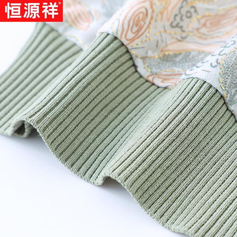 New Chinese Style Printed Short Sleeve Blouse for Women