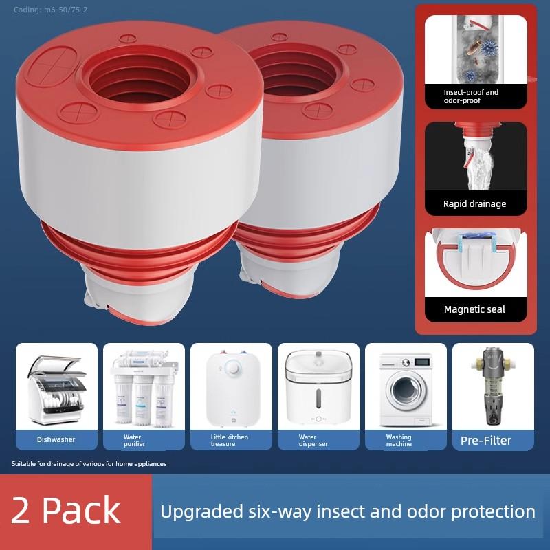 Anti-Odor Sealing Plug for Floor Drain, Bathroom Sewer Anti-Odor Device, Sink Drain Pipe Blocker