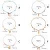 Minimalist Seashells Neckchain Adjustable Length Colorful Rope Stainless Steel Pendant Necklace Casual Wear Jewelry