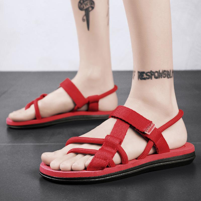 Couples Flat Sandals Trendy Comfortable Anti-slip Men Summer Sandals Lightweight Women Outdoor Flips-flops Sandalias Hombre