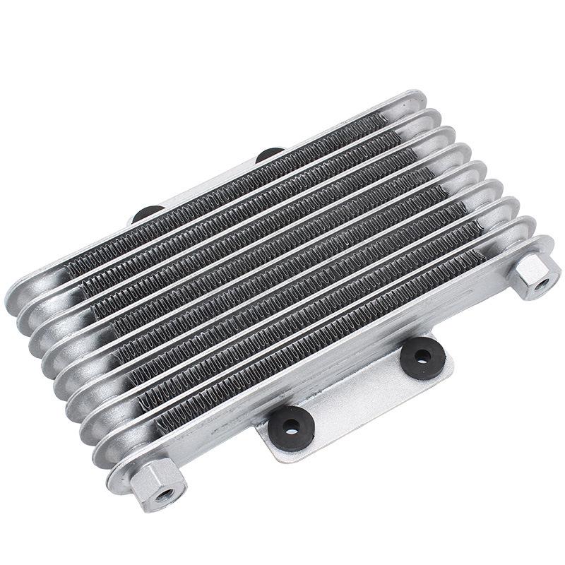 Motorcycle ATV Engine Oil Cooler for 125CC-250CC - Black/Silver