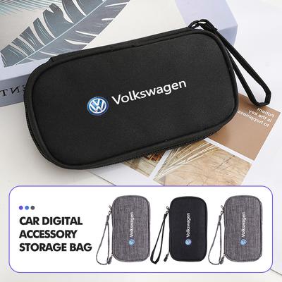 For Volkswagen BoBAOxford Cloth Car Keychain Phone Earphone USB Cable Storage Bag For Volkswagen VW Scirocco Jetta Beetle Golf 4 5 6 Passat Polo B5 P1