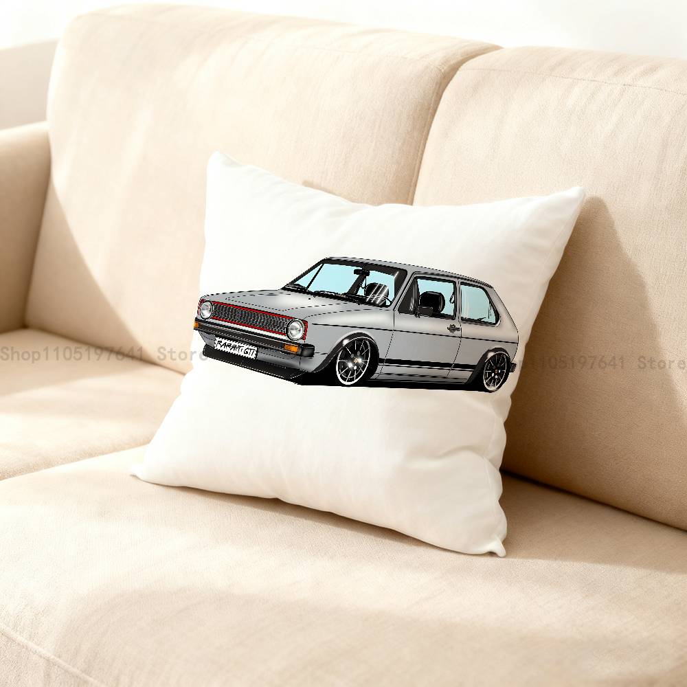 Federa per cuscino auto G-Golf G-GTI, federa per cuscino in peluche, decorazione per la casa, per divano, letto, poltrona, soggiorno