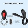 Penis Ring Vibrator for menn Forsinket utløsning med dobbel Cock Ring Vagina Klitoral Stimulator Vibrator for par Voksen sexleketøy