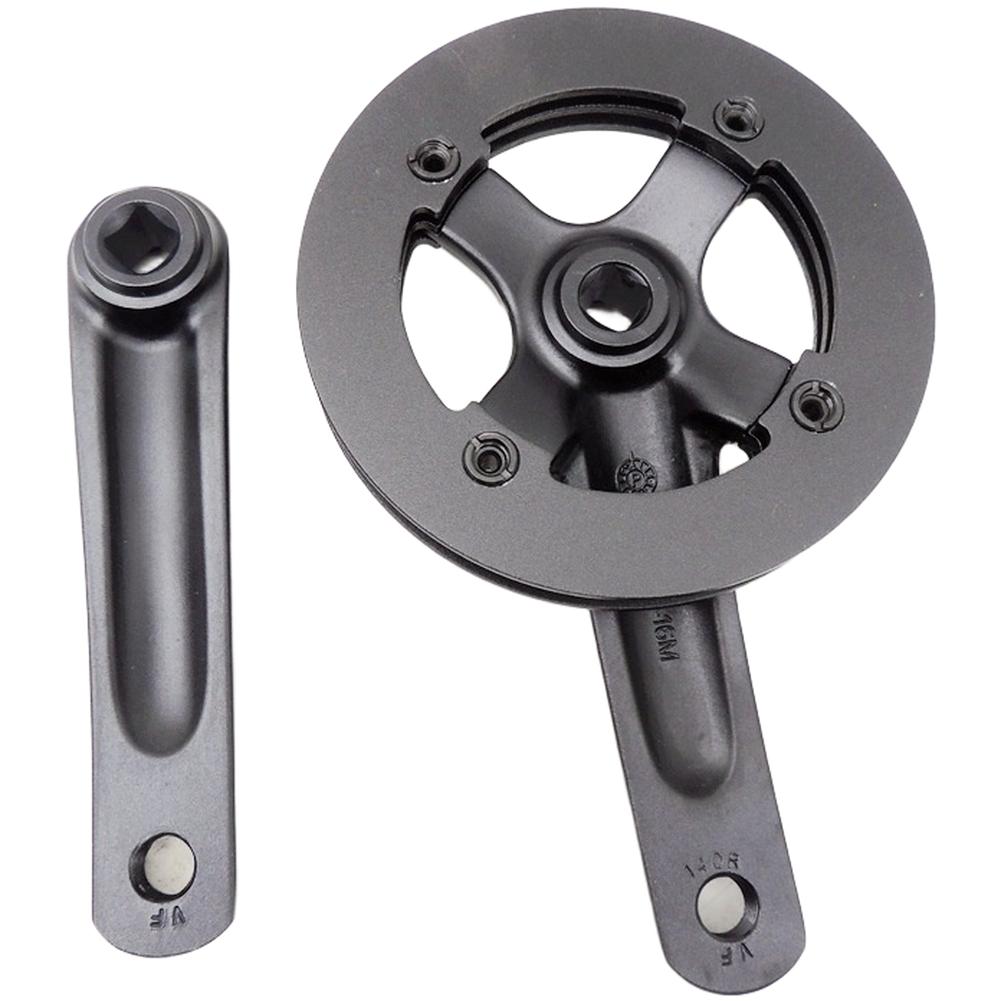 Aluminum Chainring Square Taper Crank City Commuting Aluminum Alloy Construction Lightweight Design Stable Power Transfer