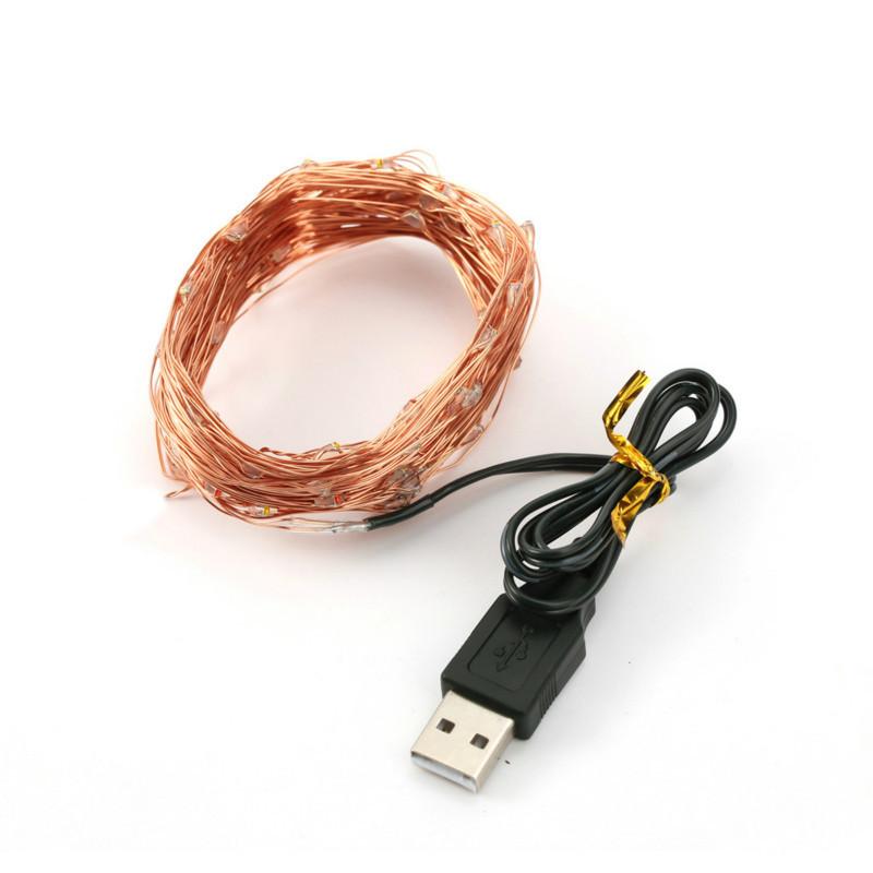LED String Light USB Copper Wire Flexible Lamp Christmas Decoration