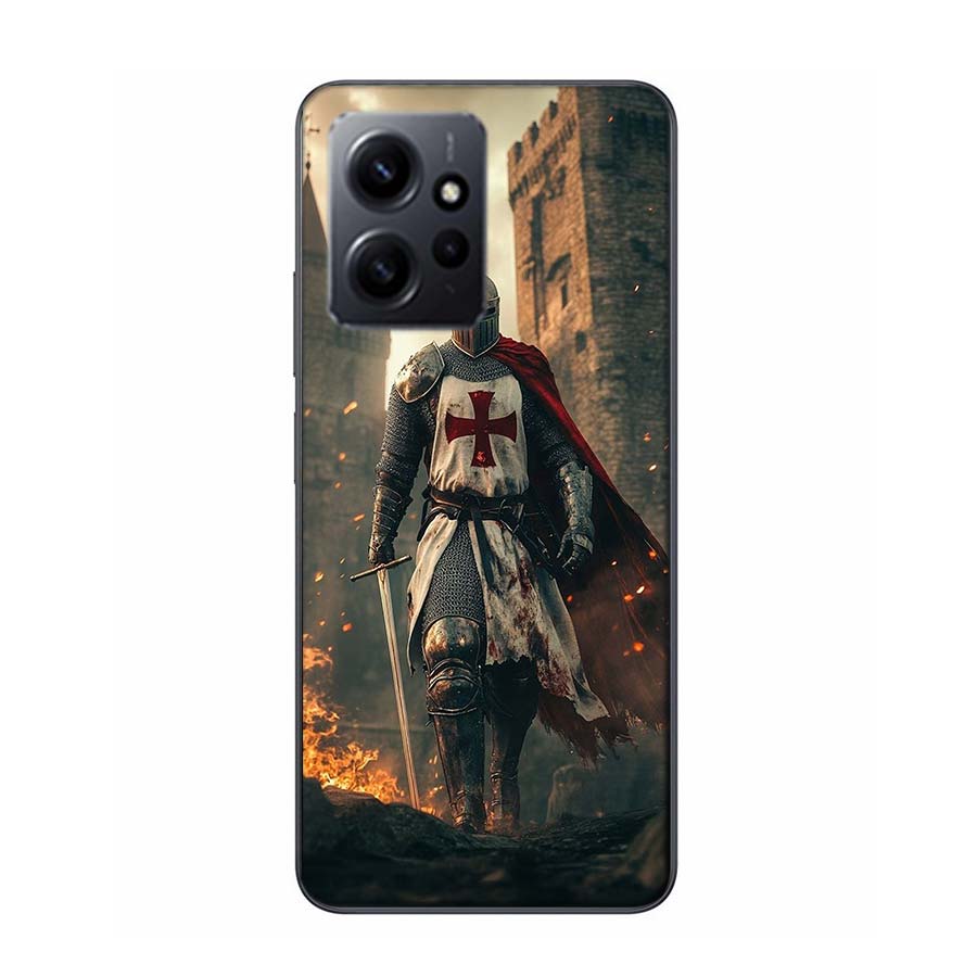 

The Bright Red Crusade Phone Case For Redmi 12 13C 12C 15C 9 10 10C Note 13 Pro Plus 14 15 Pro 9T 9C 9A TPU Soft Cover Clear Cel Redmi Note 12S