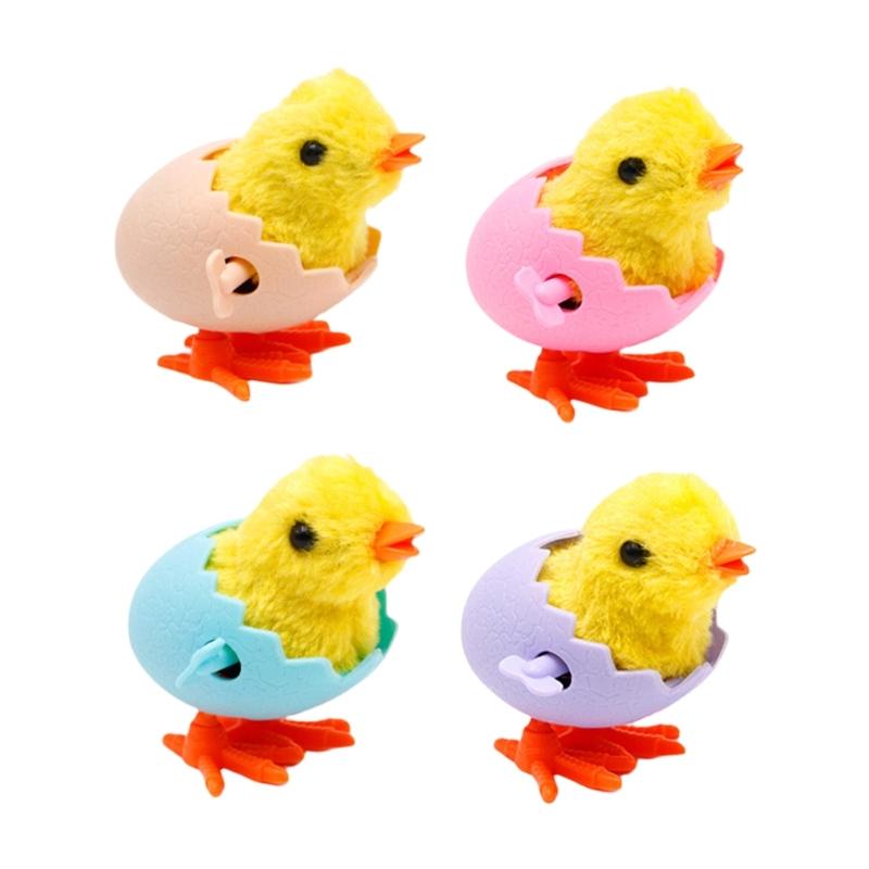Nostalgic Wind up Baby Chick Easter Cartoon Baby Chick Toy for Bar Desktop Accessories Cartoon Vintage Style Photo Props 1
