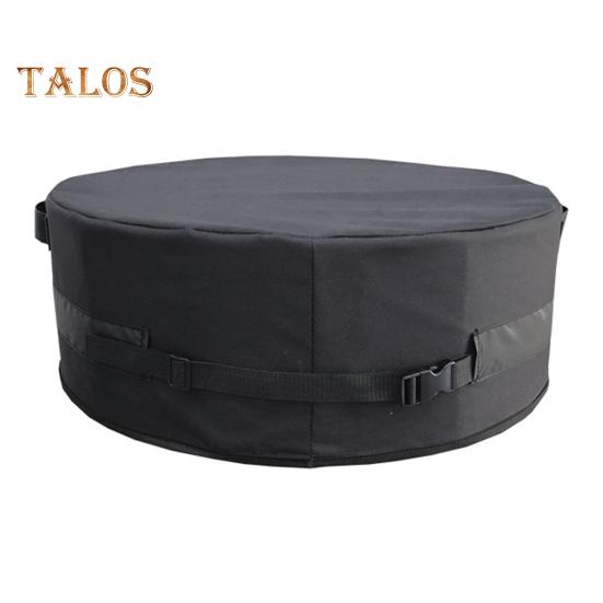 

Водонепроницаемый круглый чехол для костра из ткани Оксфорд 600D, устойчивый к ультрафиолетовому излучению, защитный чехол для костра, устойчивый к погодным условиям, с пряжками, ручками и ремнями для наружной установки M чёрный