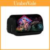 Stranger Things Nylon Pen Bag With Dual Compartments For School And Office Supplies