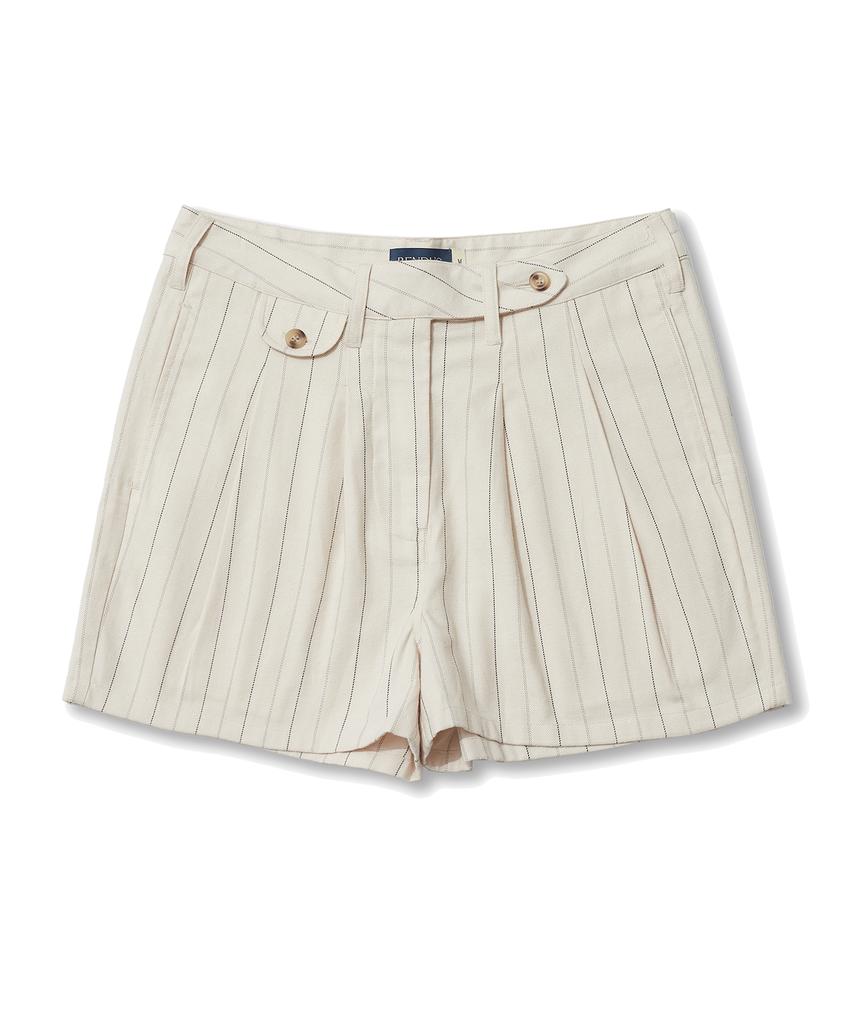 BENDLS Striped Shorts - Ivory