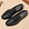 Fashion Genuine Leather Men's Oxford Shoes Spring Summer Casual Shoes Fashion Soft Sole Sneakers Walking Shoes Simple Business Footwear