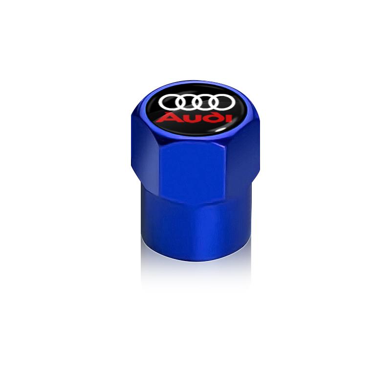 4Pcs Car Wheel Tires Bolt-in Valve Caps Badge Car Accessories For Audi S5 S6 S7 S4 S8 TT TTS A4 B8 A3 B6 A6 C7 C6 B7 Q5 Q7 C5 A5 B5 A7 A1 B9 Q3 A8L Q8