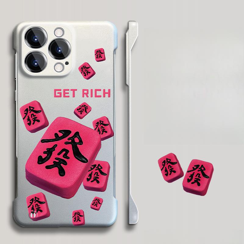 

Подставка для волос без полей для маджонга, подходящая для мобильного телефона Apple 15, чехол для iPhone13PROMAX Bare Metal 12 Creative XR Redmi K40/K40 Pro