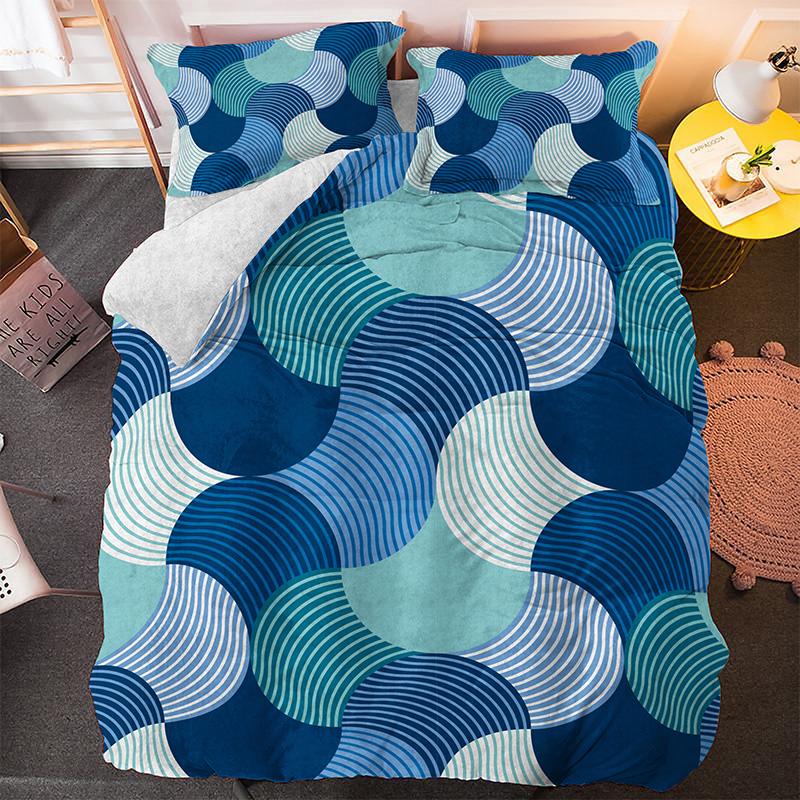 

Irregular Geometry King Queen Duvet Cover Bohemian Style Bedding Set For Kid Teens Adult Modern Art 2/3pcs Polyester Quilt Cover EU single(135x200cm)