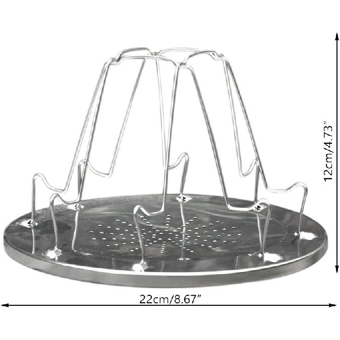Camping Toaster for Gas Stove – 4-Slice Stainless Steel Stovetop Bread Toast Rack for Outdoor Cooking, Hiking, BBQ, and Picnics – Compact and