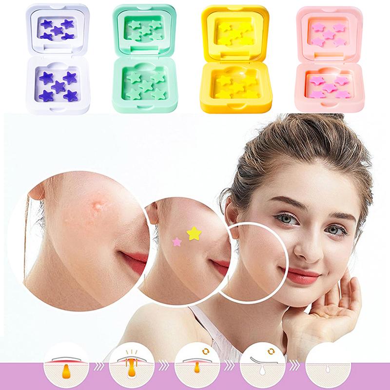 25/48 Patches Hydrocolloid Acne Patch Fade Repair Invisible Acne Removal Stickers Concealer Makeup Tool Star With Mirror