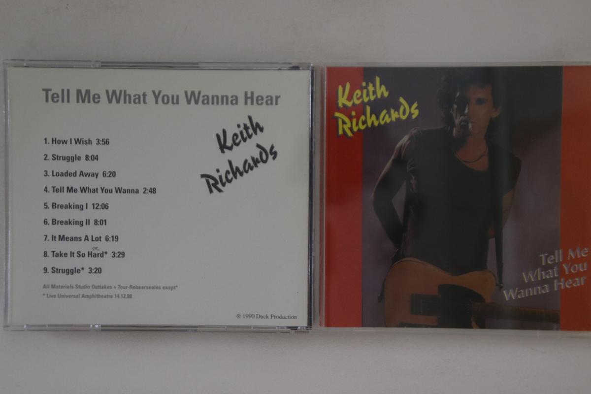 

CD KEITH RICHARDS - Tell Me What You Wanna Hear DP004 DUCK PRODUCTION Europe Rock Used